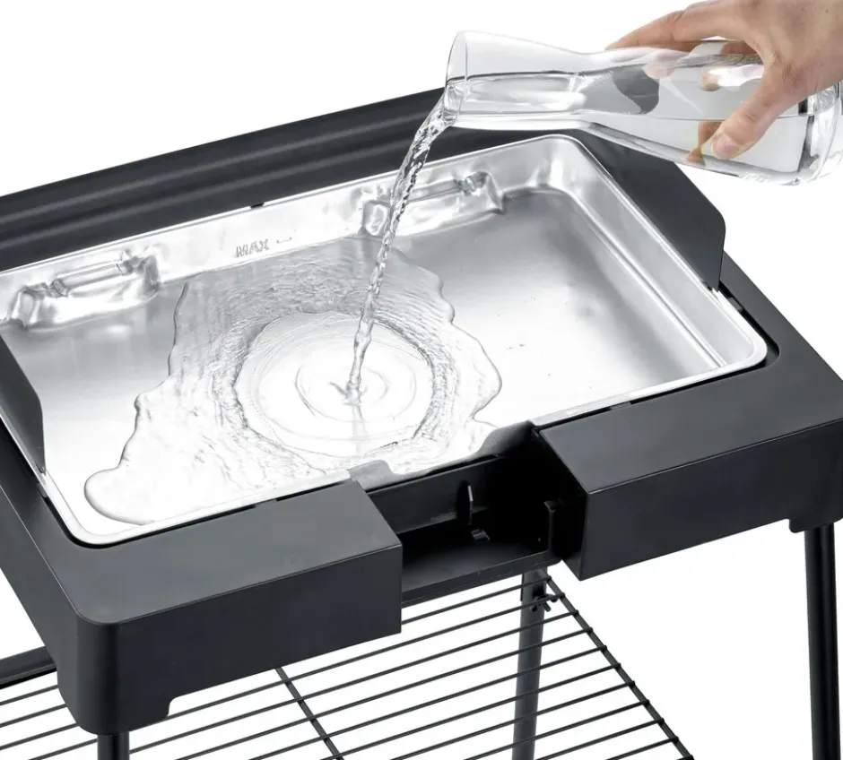 Severin PG 8566 elgrill med stativ, Svart