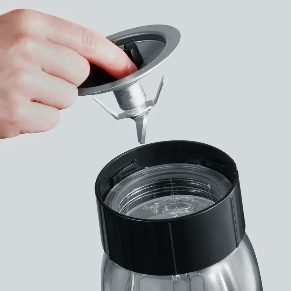 Severin SM 3737 blender med Mix & Go, Rostfritt stål