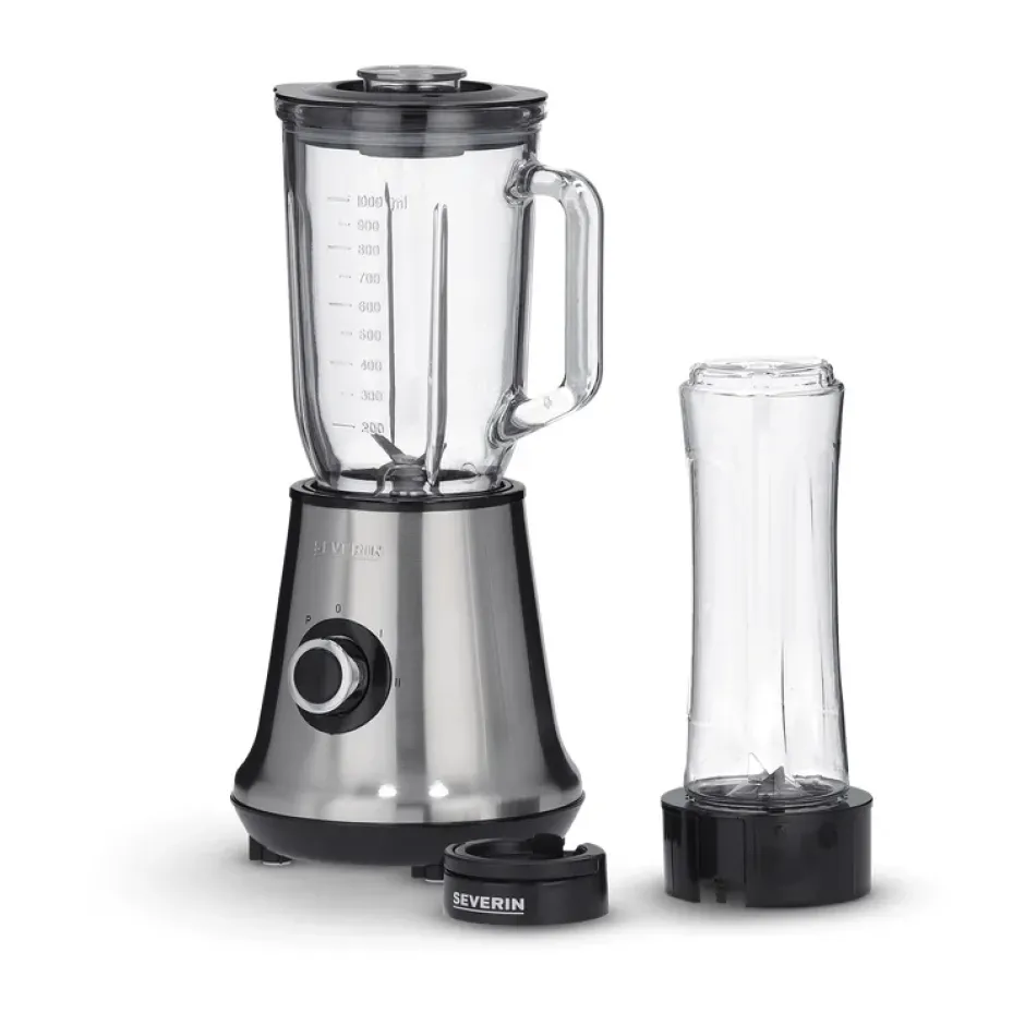 Severin SM 3737 blender med Mix & Go, Rostfritt stål