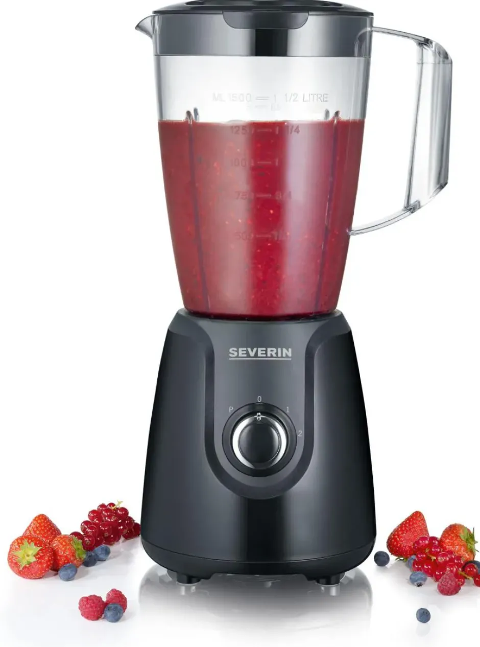 Severin SM 3707 blender plastkanna 1,5 L, Svart