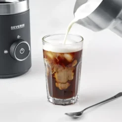 Severin SM 3585 Spuma mjölkskummare 500 ml, Svartgrå