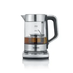 Severin WK 3422 Deluxe tekokare med hissfunktion 1,7 L, Rostfritt stål