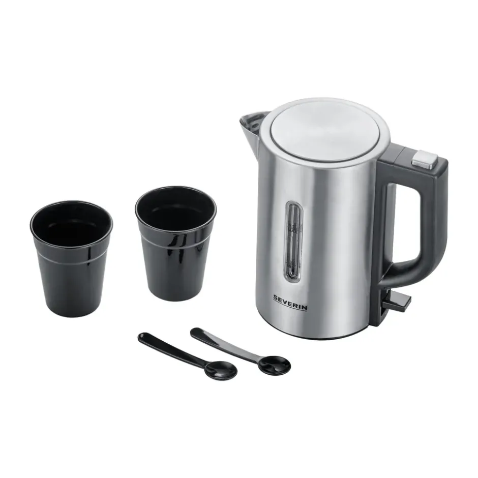 Severin WK 3647 resevattenkokare set 0,5 L, Borstat stål