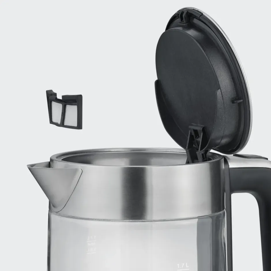 Severin WK 3420 vattenkokare 1,7 L, Rostfritt stål