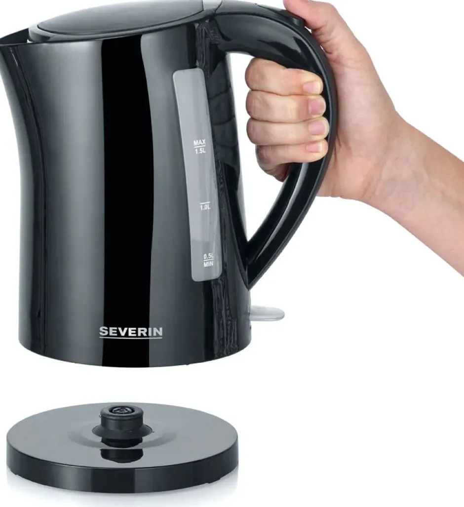 Severin WK 3498 vattenkokare 1,5 L, Svart