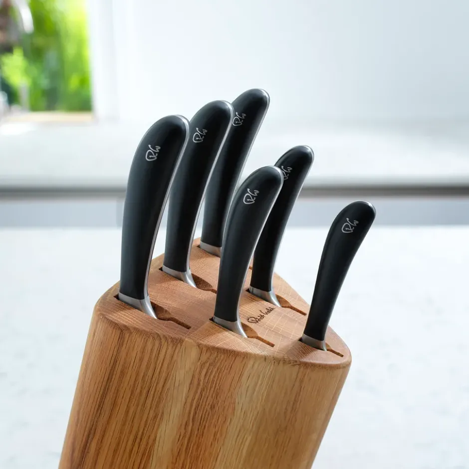 Signature Prism Oak knivblock set 7 delar, Ek