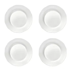 Silhouette djup sidotallrik L Ø18,5 cm 4-pack, White