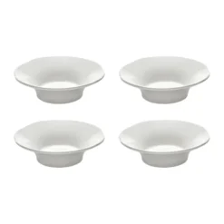 Silhouette djup sidotallrik S Ø10,5 cm 4-pack, White