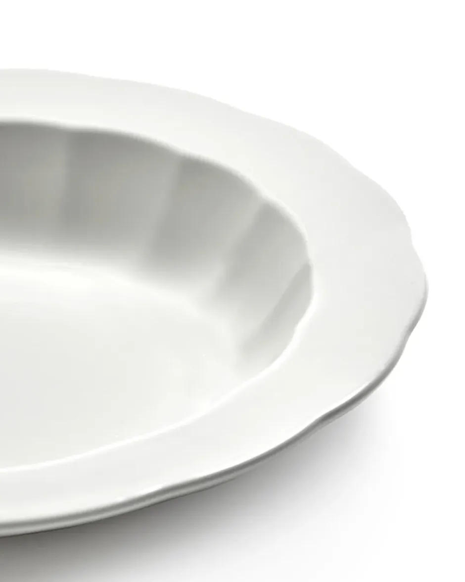 Silhouette djup tallrik M Ø23,7 cm 4-pack, White