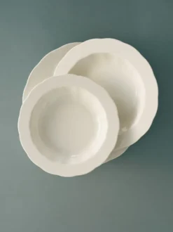 Silhouette djup tallrik M Ø23,7 cm 4-pack, White