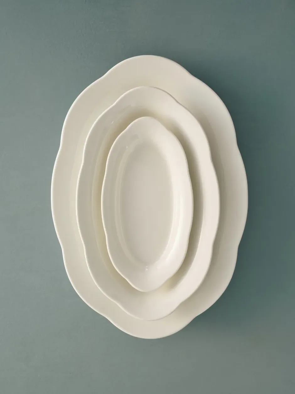 Silhouette oval djup tallrik S 10x18,5 cm 2-pack, White