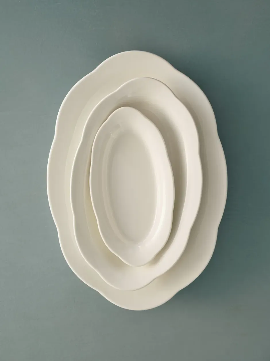 Silhouette oval djup tallrik S 10x18,5 cm 2-pack, White