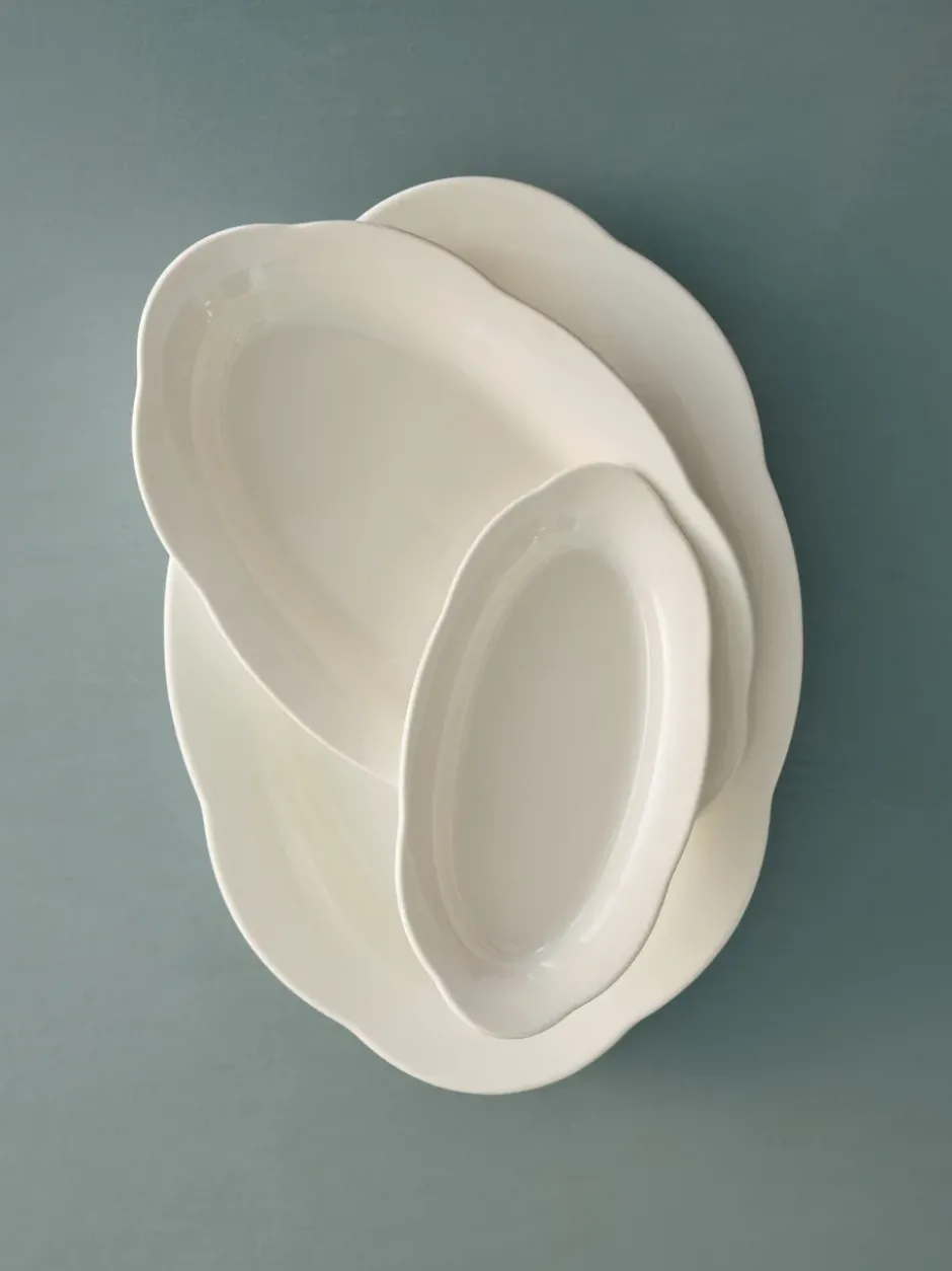 Silhouette oval djup tallrik S 10x18,5 cm 2-pack, White