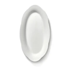 Silhouette oval djup tallrik S 10x18,5 cm 2-pack, White