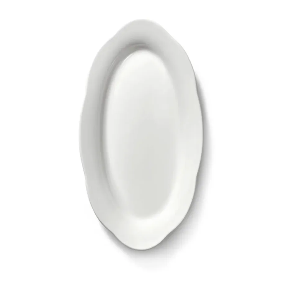 Silhouette oval djup tallrik S 10x18,5 cm 2-pack, White