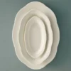 Silhouette oval djup tallrik M 15x24,5 cm 2-pack, White