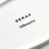 Silhouette oval tallrik M 15x24,5 cm 4-pack, White