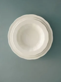 Silhouette pasta tallrik Ø22 cm 4-pack, White