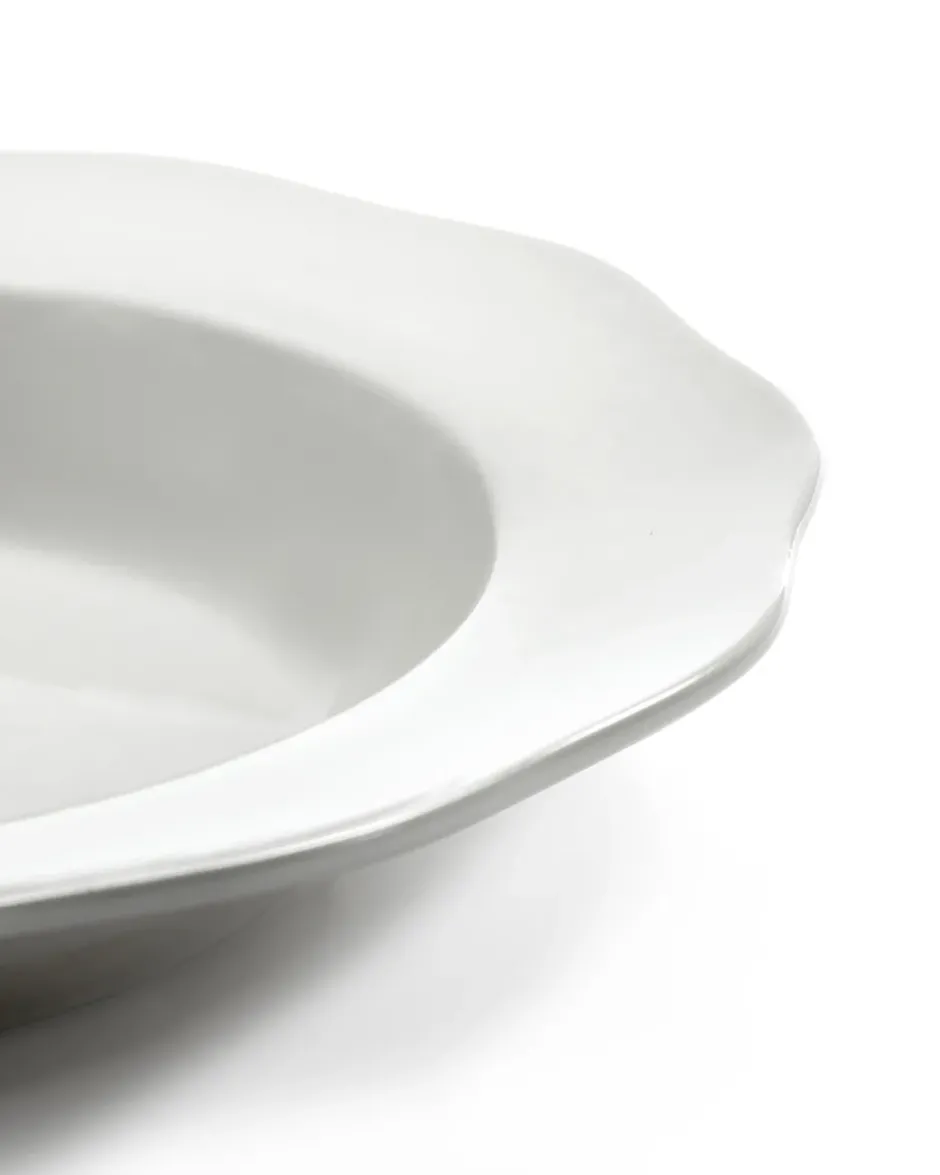 Silhouette pasta tallrik Ø22 cm 4-pack, White