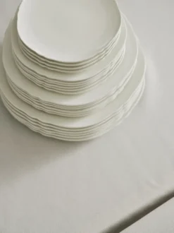 Silhouette tallrik L Ø26 cm 4-pack, White