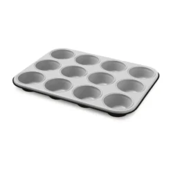 Silver Eligance muffinsplåt, Stål, 12 muffins, 27x35 cm