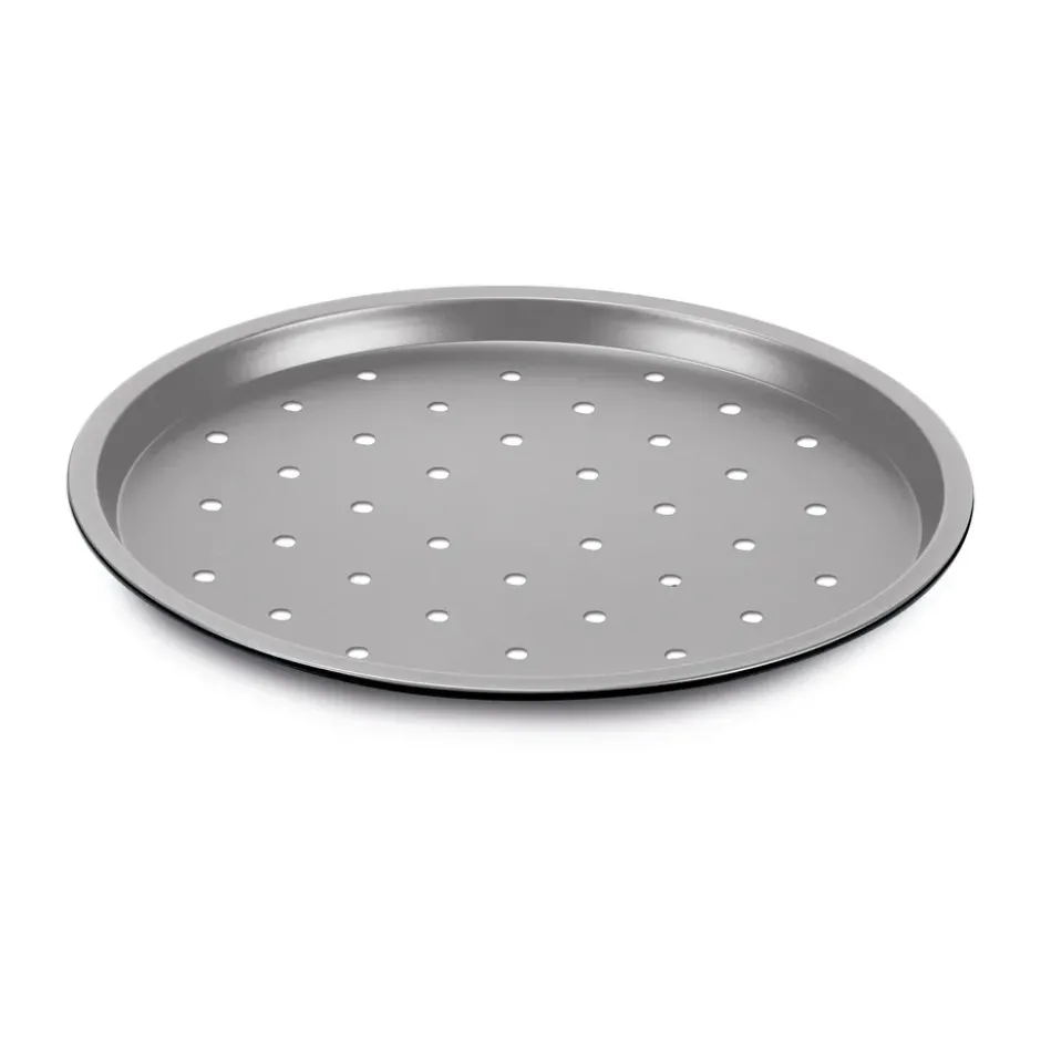 Silver Eligance pizzaplåt, Stål, perforerad, Ø32 cm