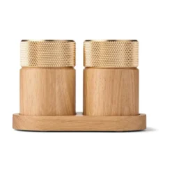 Sina salt-och pepparkvarn 6 cm, Ek-mässing