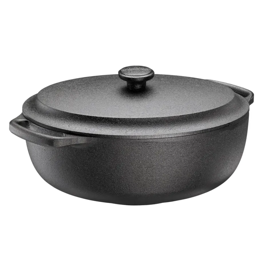 Skeppshult gryta oval med järnlock, 4 l