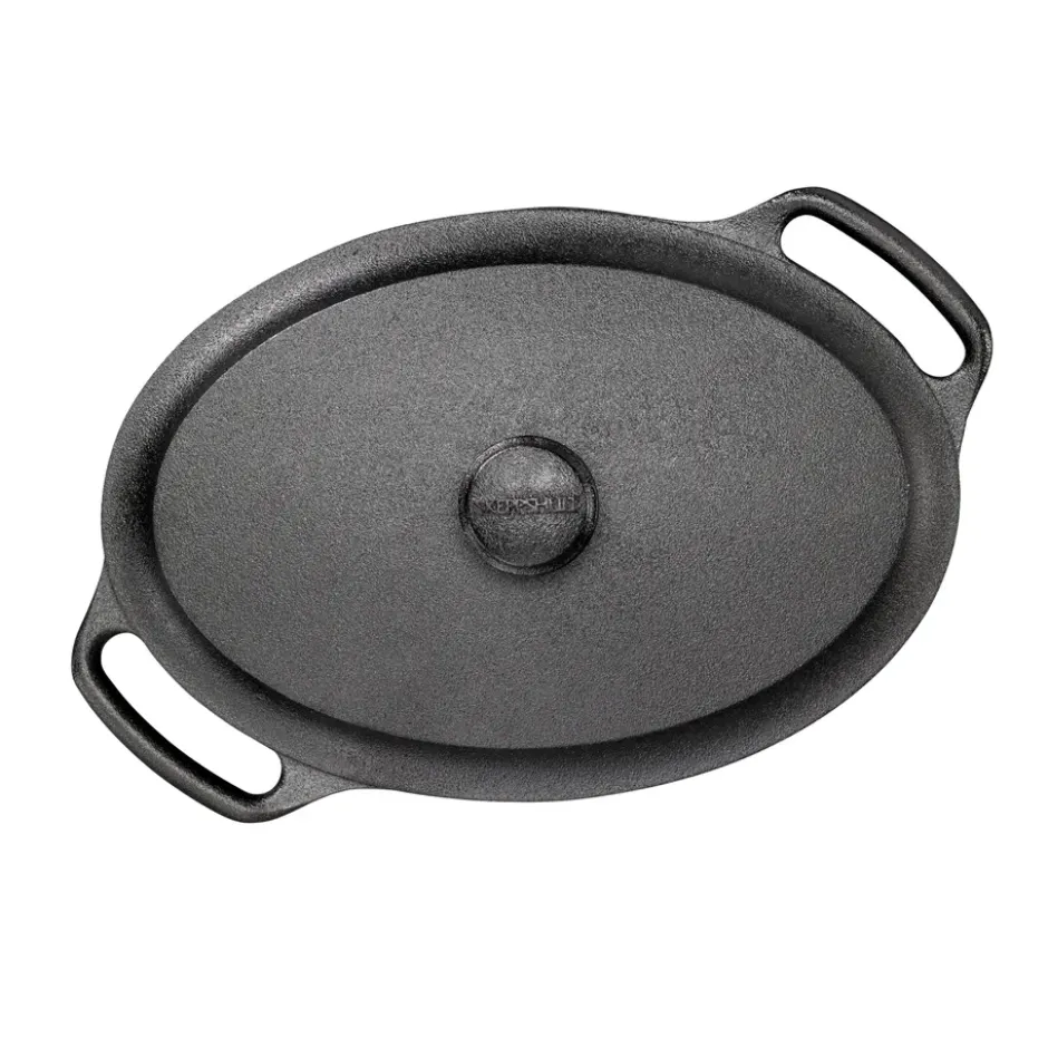 Skeppshult gryta oval med järnlock, 4 l