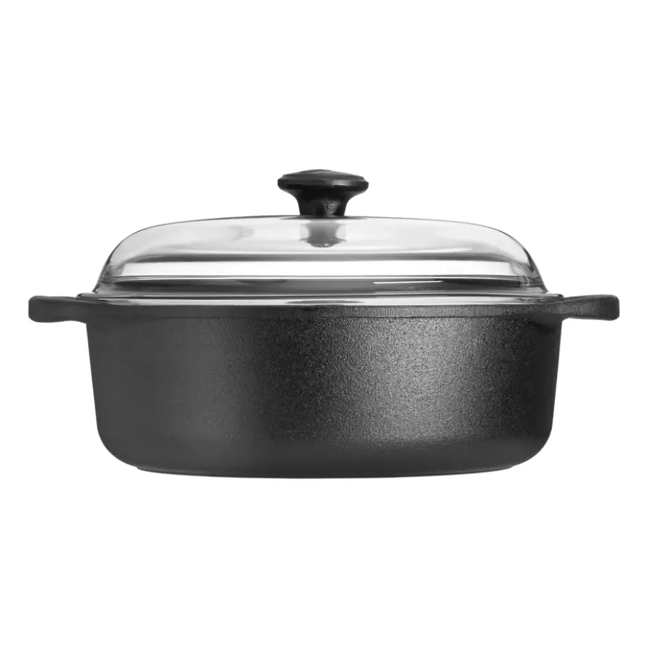 Skeppshult gryta rund med glaslock, 3 L