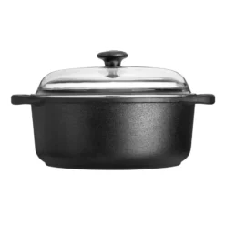 Skeppshult gryta rund med glaslock, 4 l