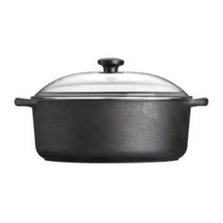 Skeppshult gryta rund med glaslock, 5,5 l