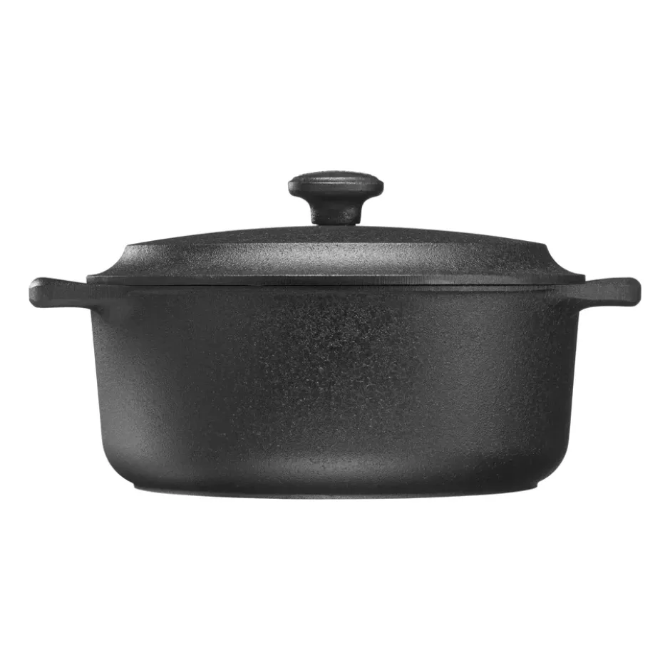 Skeppshult gryta rund med järnlock, 4 L