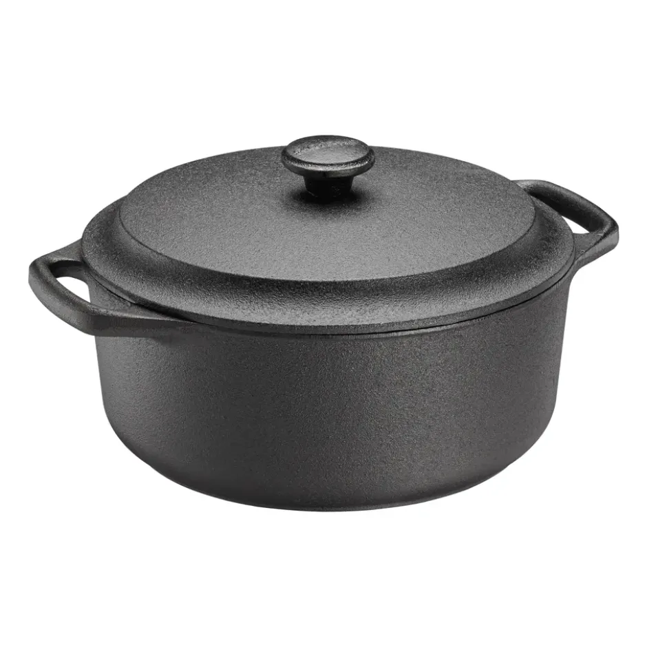 Skeppshult gryta rund med järnlock, 4 L