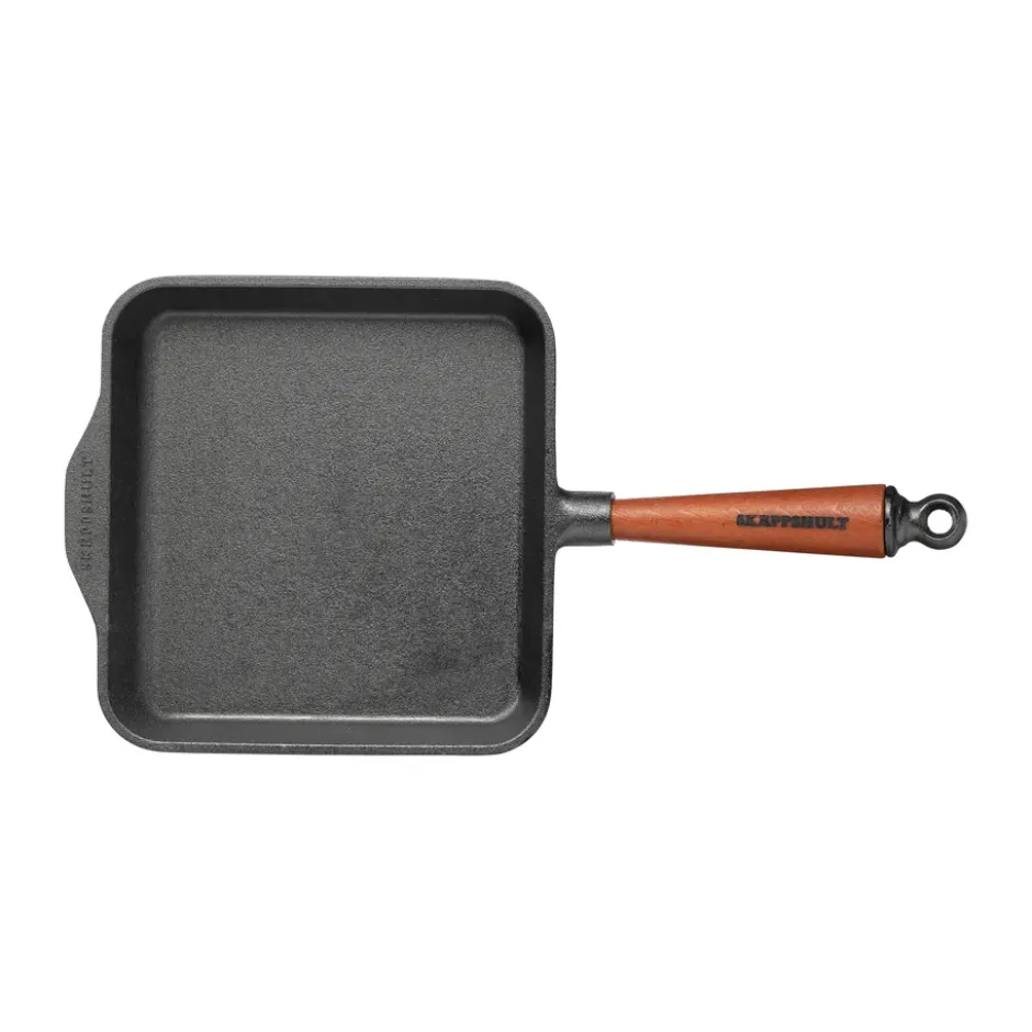 Skeppshult omelettpanna gjutjärn rektangulär, 21x22 cm