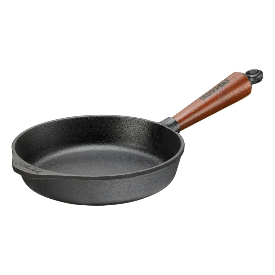 Skeppshult stekpanna rak kant med trähandtag, 20 cm
