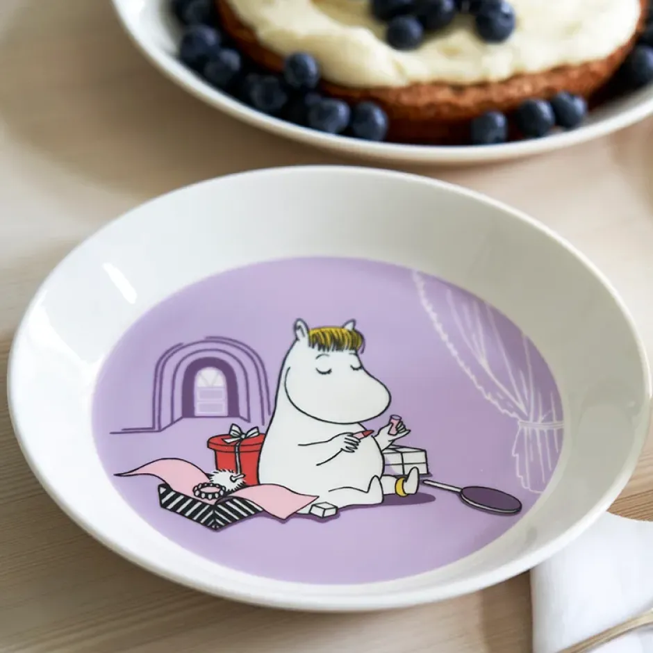 Snorkfröken lila Mumintallrik, Lila