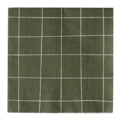 Square pappersservett 33x33 cm 20-pack, Green