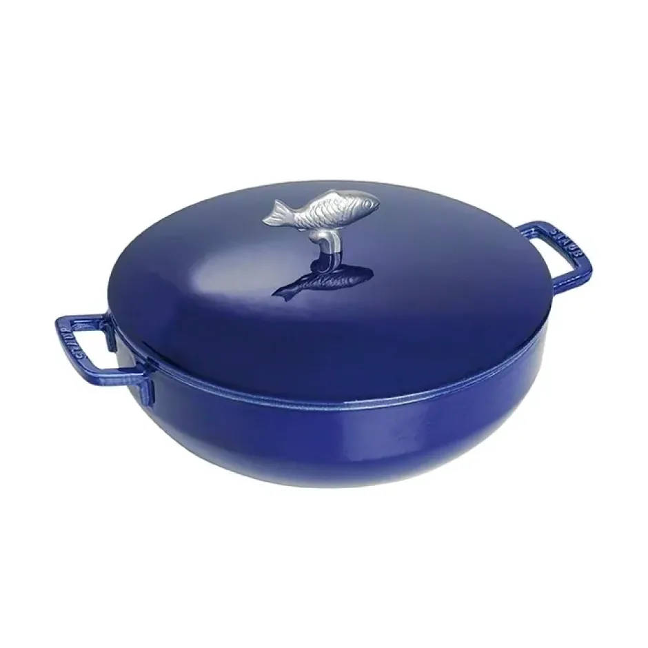 Staub bouillabaisse gjutjärnsgryta, blå