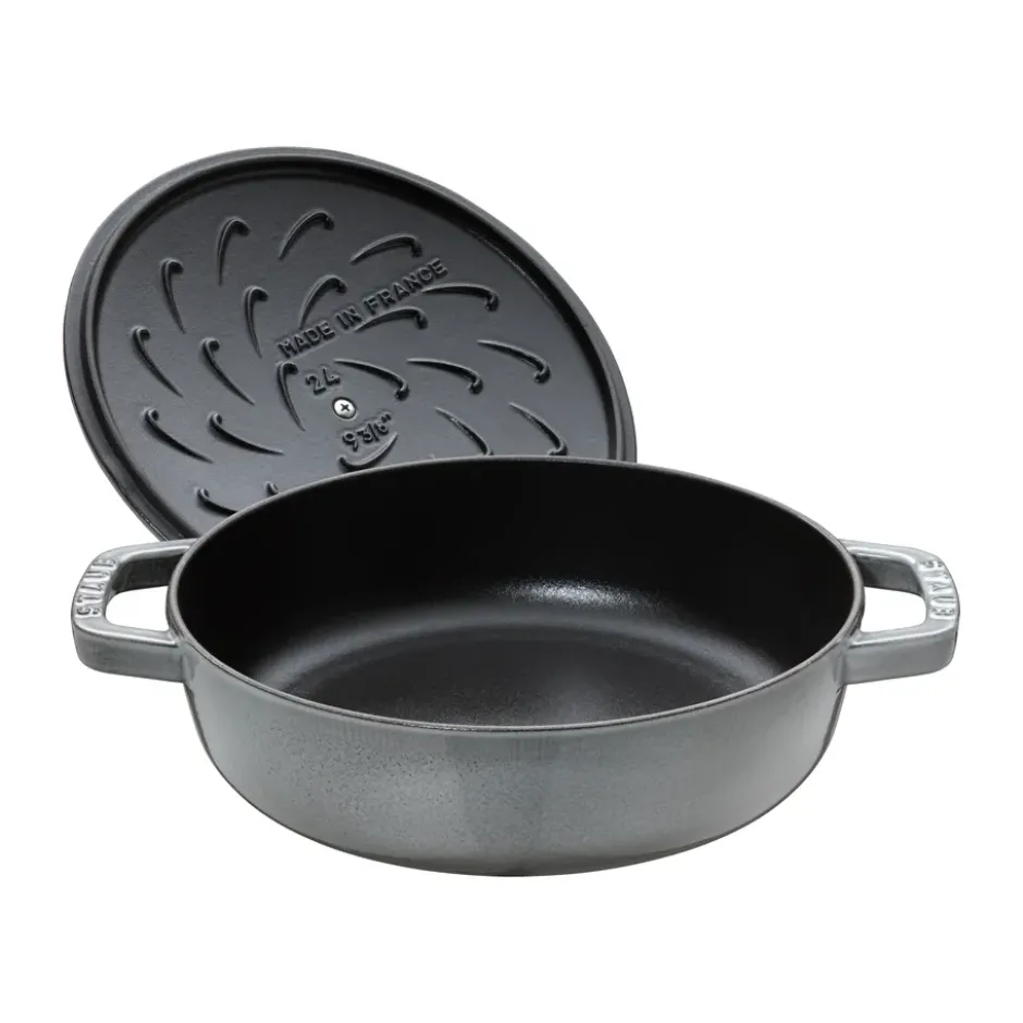 Staub Chistera traktörpanna gjutjärn Ø24 cm, Grafitgrå