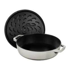 Staub Chistera traktörpanna gjutjärn Ø28 cm, White truffle
