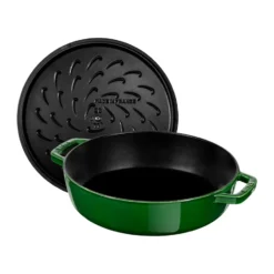 Staub Chistera traktörpanna gjutjärn Ø24 cm, Basilikagrön