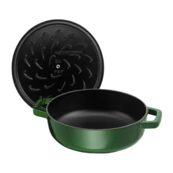 Staub Chistera traktörpanna gjutjärn Ø28 cm, Basilikagrön