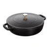 Staub Chistera traktörpanna gjutjärn Ø24 cm, Svart