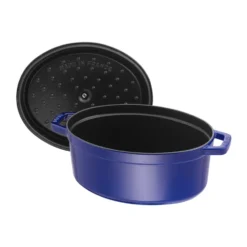 Staub La Cocotte oval gryta gjutjärn 5,5 L, Mörkblå