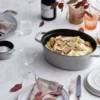 Staub La Cocotte oval gryta gjutjärn 6,7 L, White truffle