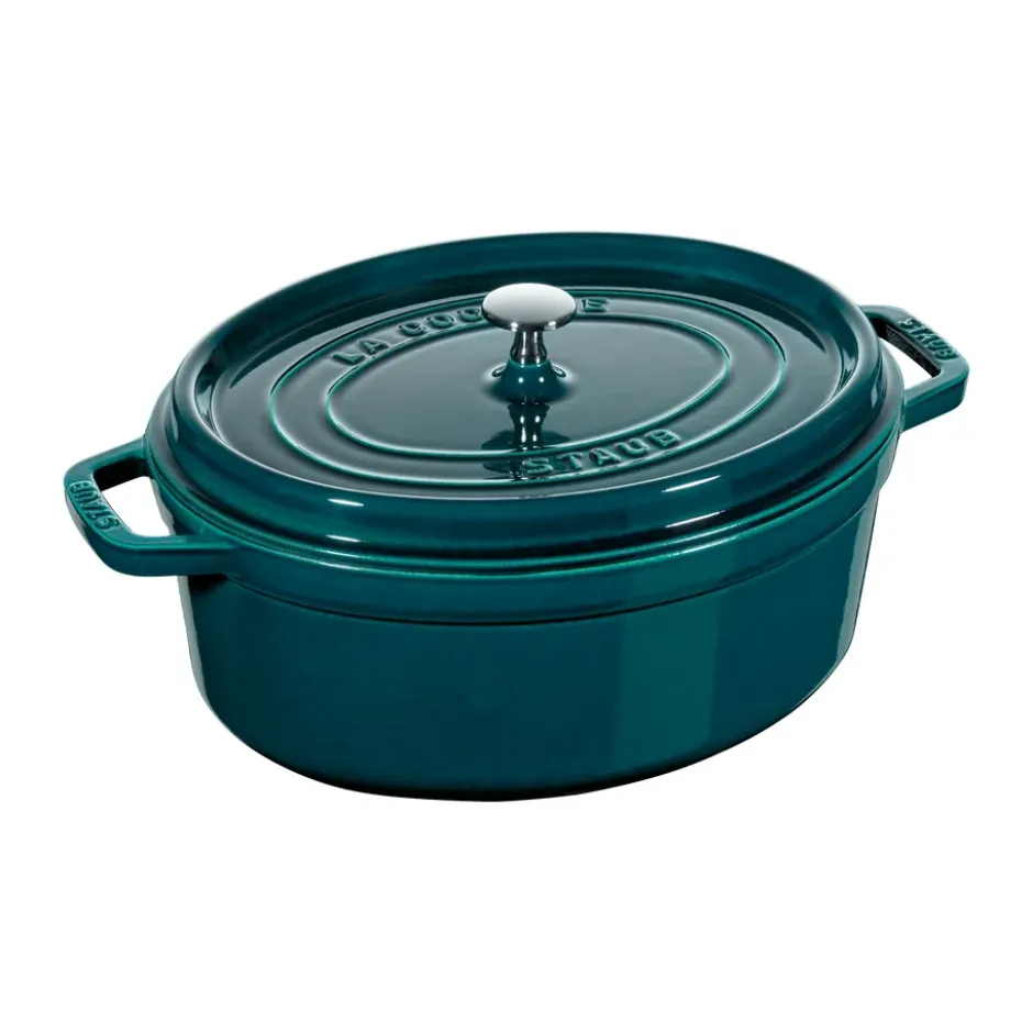 Staub La Cocotte oval gryta gjutjärn 6,7 L, La Mer
