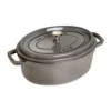 Staub La Cocotte oval gryta gjutjärn 3,2 L, Grafitgrå