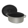 Staub La Cocotte oval gryta gjutjärn 6,7 L, Grafitgrå