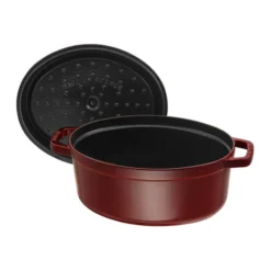 Staub La Cocotte oval gryta gjutjärn 4,2 L, Grenadinröd